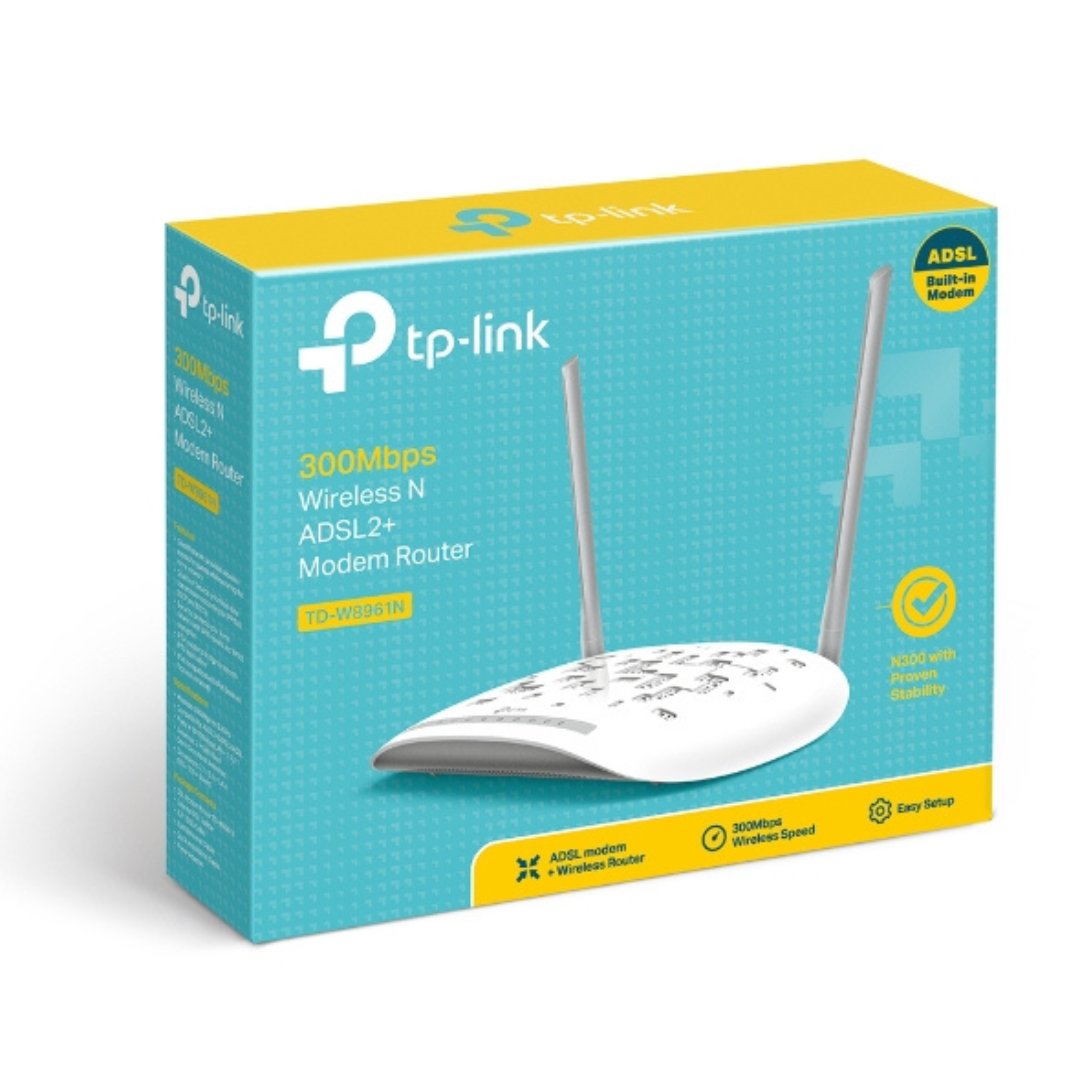 TP-LINK DSL Modem Wi-Fi Router 300Mbps Wireless N ADSL2+ Modem Router – image 4