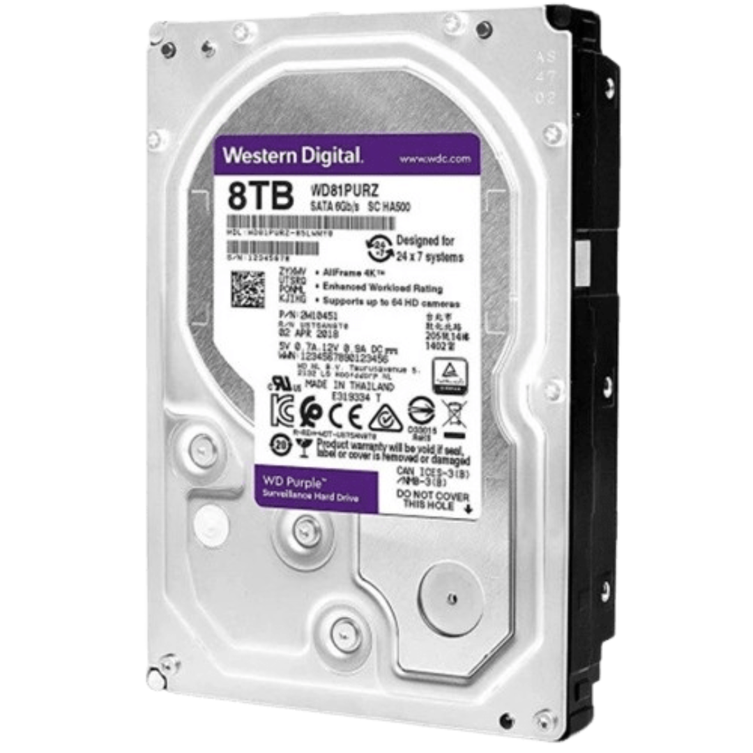 8TB Hard Disk Drive WD Purple Surveillance