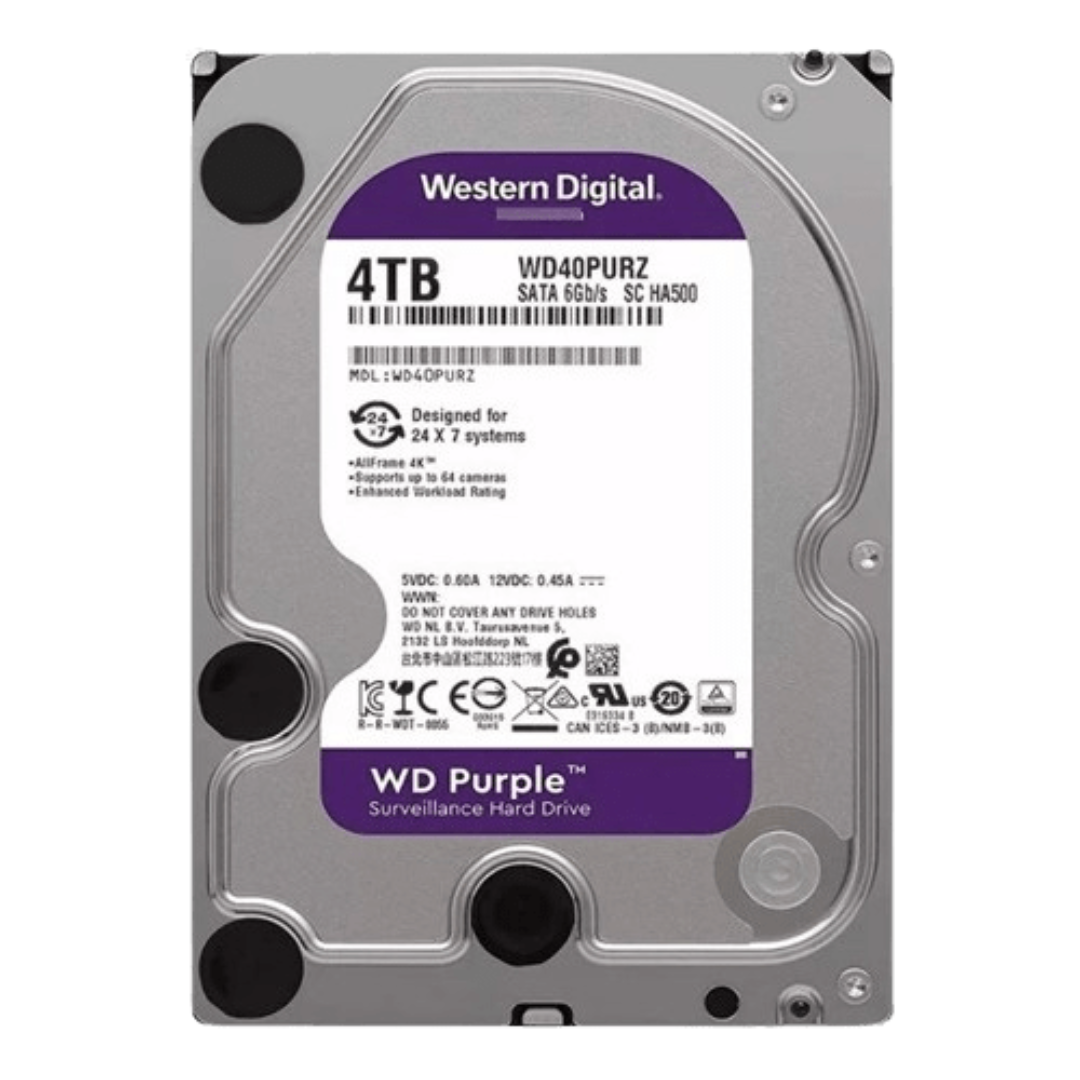 4TB Hard Disk Drive WD Purple Surveillance