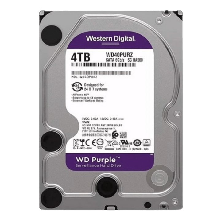 4TB Hard Disk Drive WD Purple Surveillance