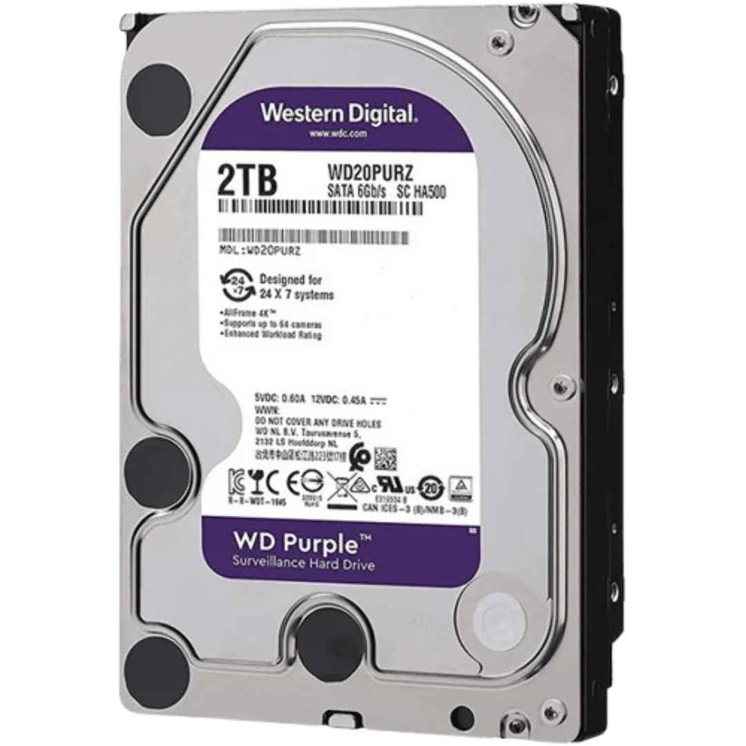 2TB Hard Disk Drive WD Purple Surveillance